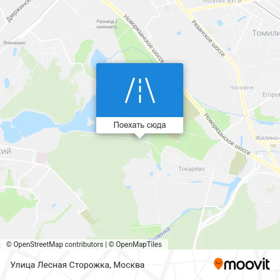 Карта Улица Лесная Сторожка
