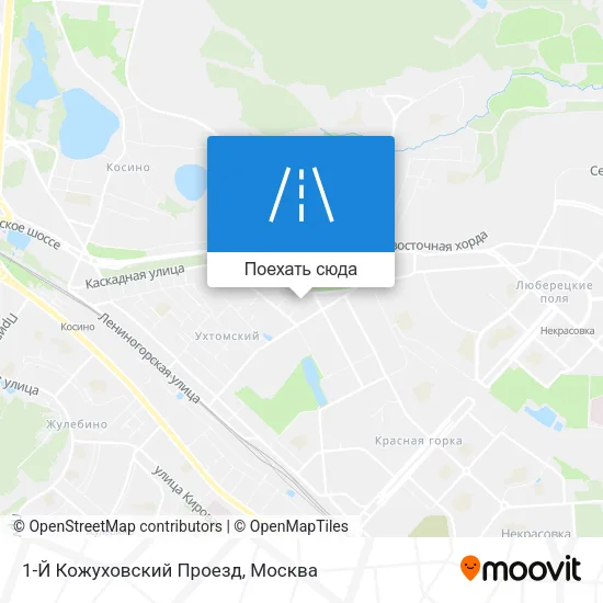 Карта 1-Й Кожуховский Проезд