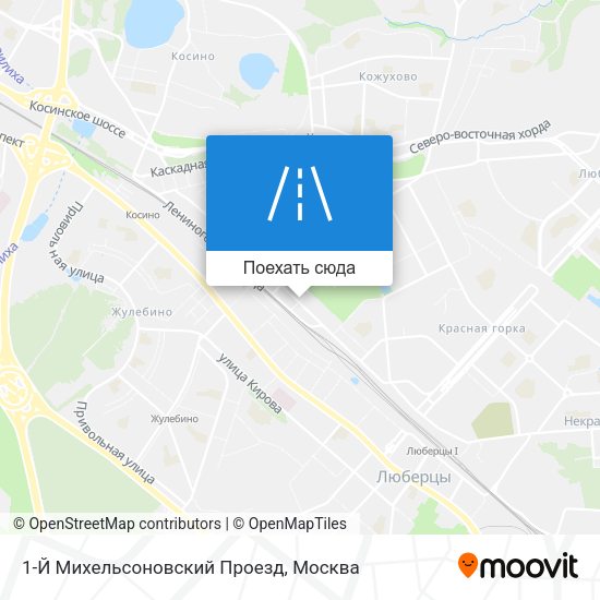 Карта 1-Й Михельсоновский Проезд