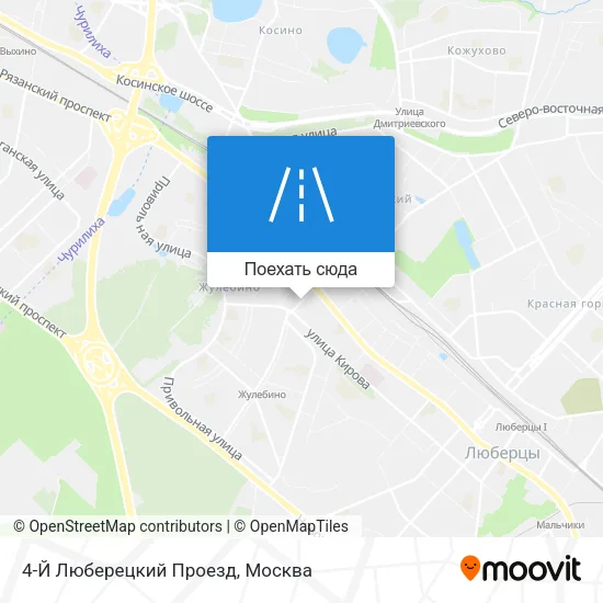 Карта 4-Й Люберецкий Проезд