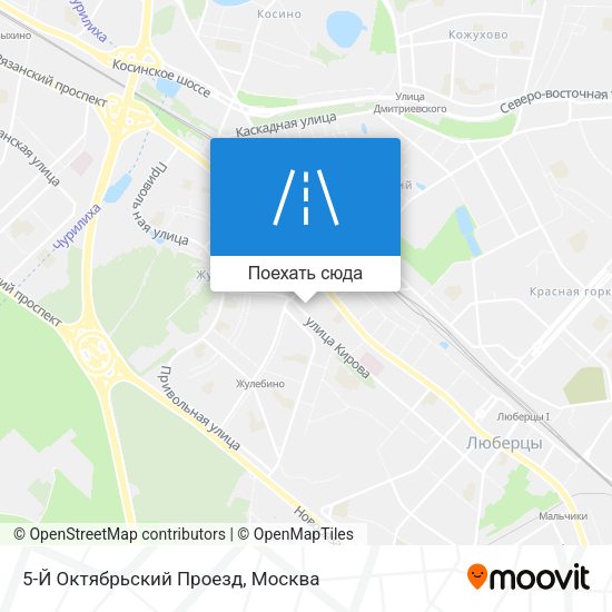 Карта 5-Й Октябрьский Проезд