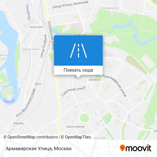 Карта Армавирская Улица