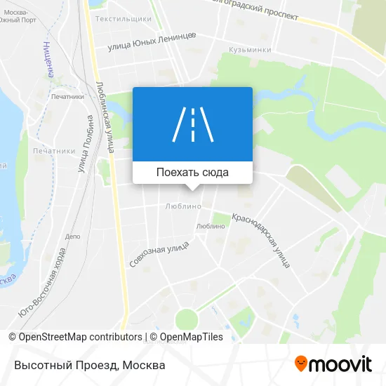 Карта Высотный Проезд