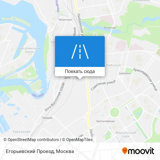 Карта Егорьевский Проезд