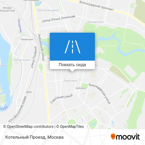 Карта Котельный Проезд