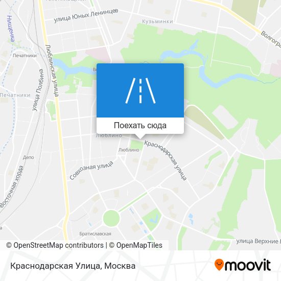 Карта Краснодарская Улица