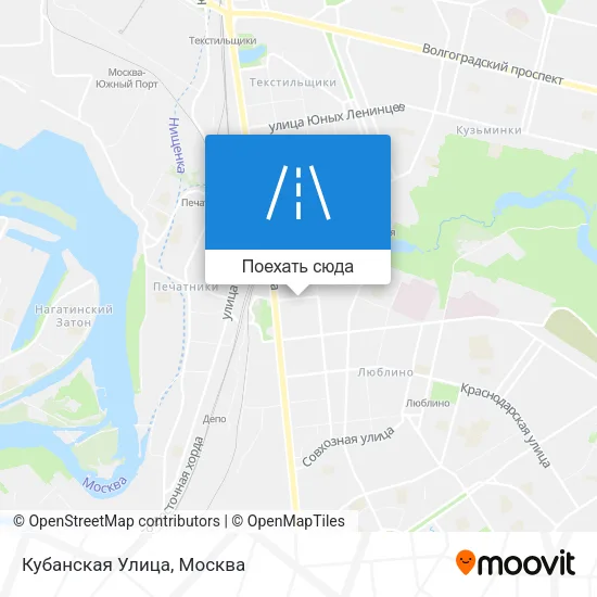 Карта Кубанская Улица