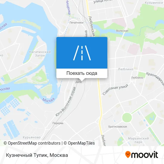 Карта Кузнечный Тупик