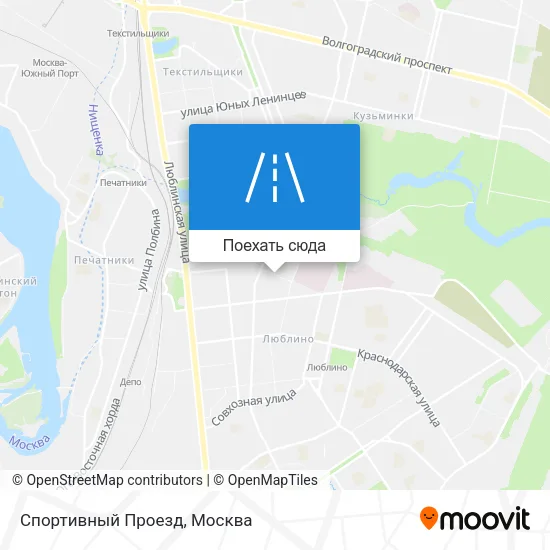 Карта Спортивный Проезд