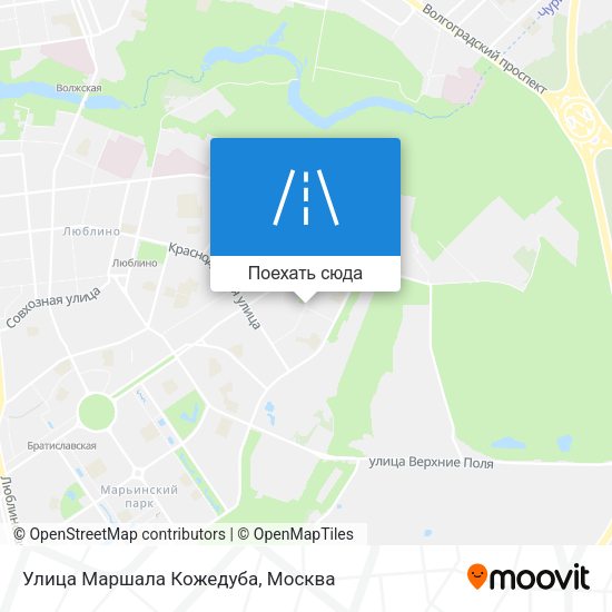 Карта Улица Маршала Кожедуба