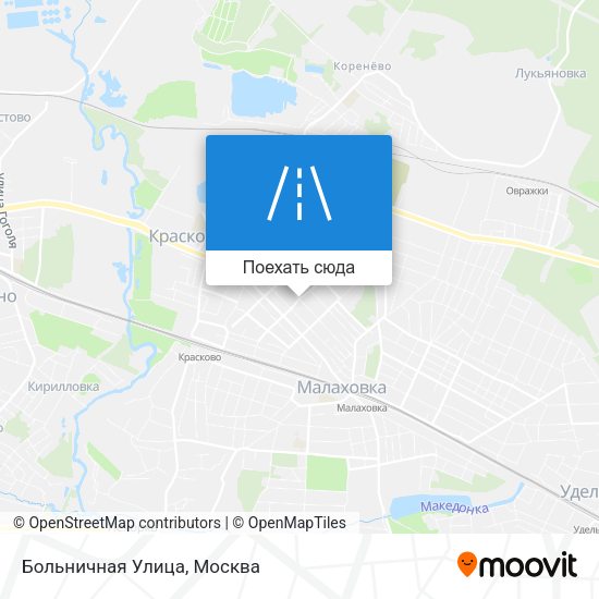 Карта Больничная Улица