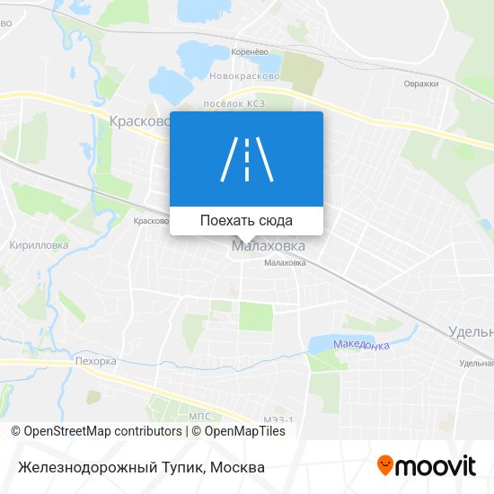 Карта Железнодорожный Тупик
