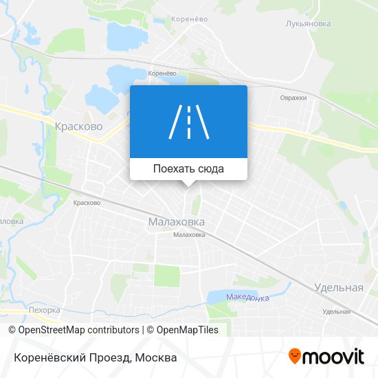Карта Коренёвский Проезд
