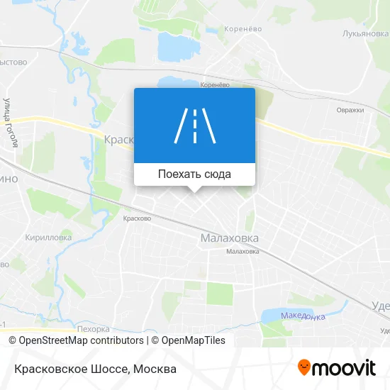 Карта Красковское Шоссе