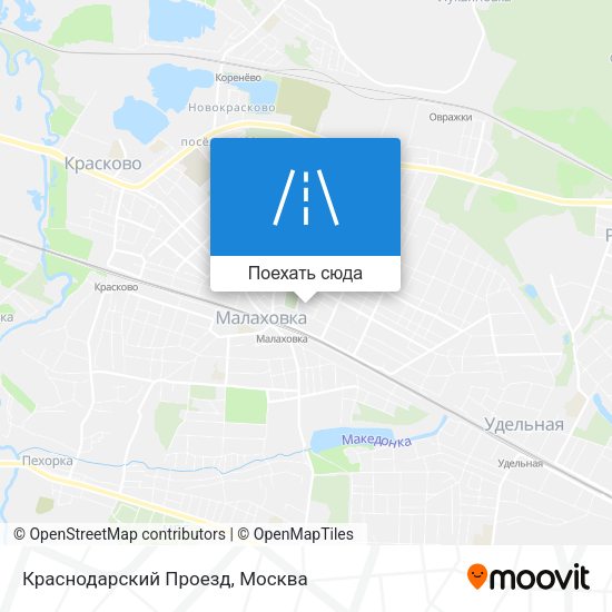 Карта Краснодарский Проезд