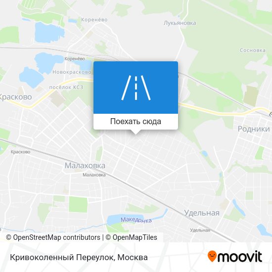Карта Кривоколенный Переулок