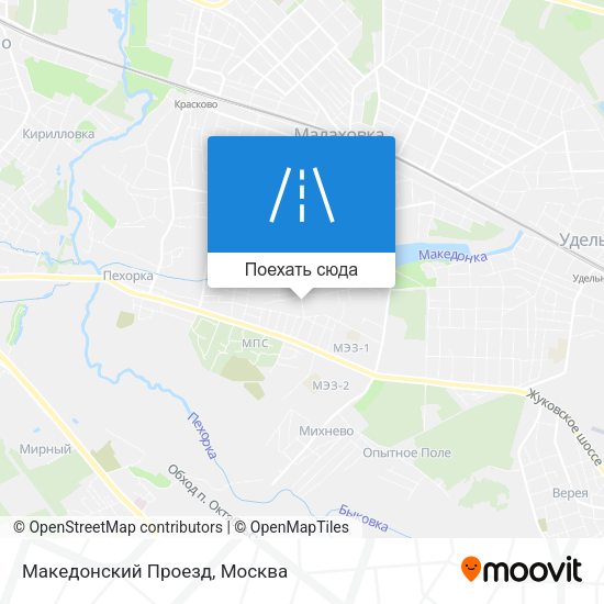 Карта Македонский Проезд