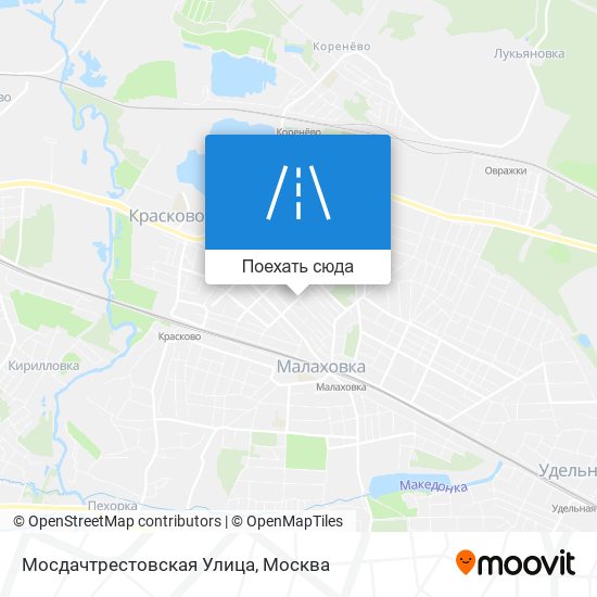 Карта Мосдачтрестовская Улица