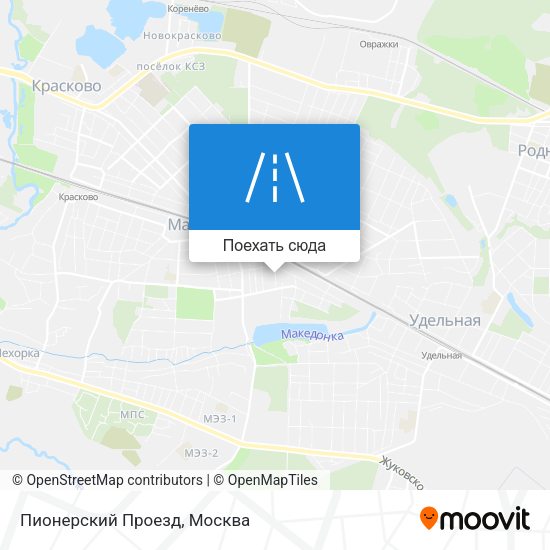 Карта Пионерский Проезд