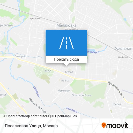 Карта Поселковая Улица