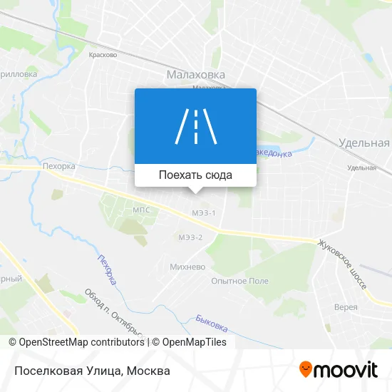 Карта Поселковая Улица