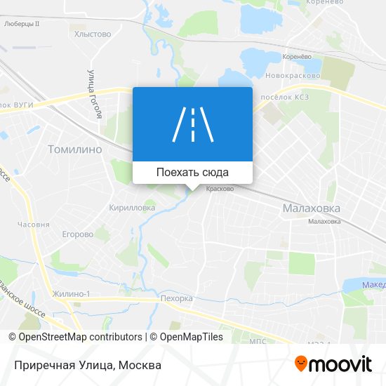 Карта Приречная Улица