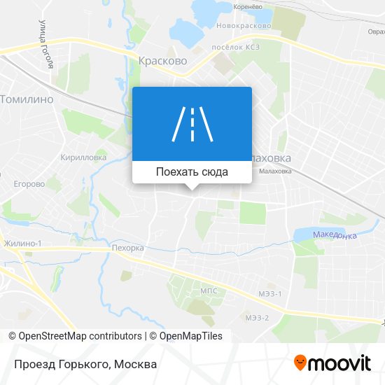 Карта Проезд Горького