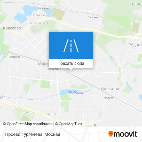 Карта Проезд Тургенева