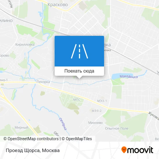 Карта Проезд Щорса