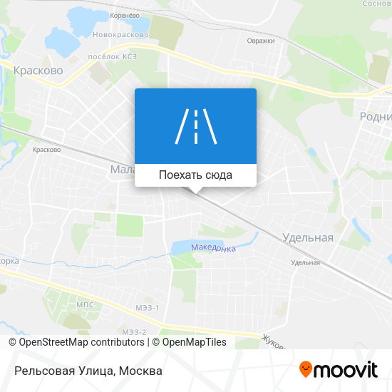 Карта Рельсовая Улица