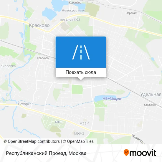 Карта Республиканский Проезд