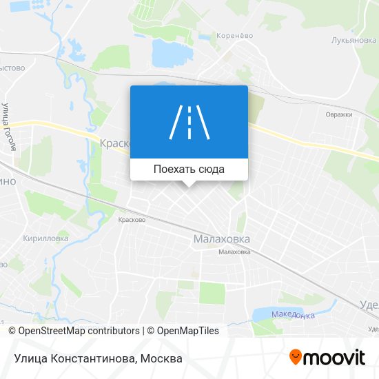 Карта Улица Константинова