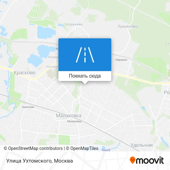 Карта Улица Ухтомского