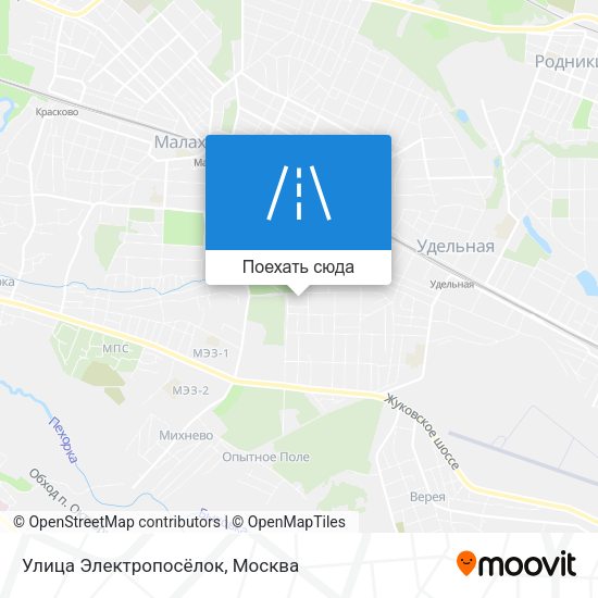 Карта Улица Электропосёлок
