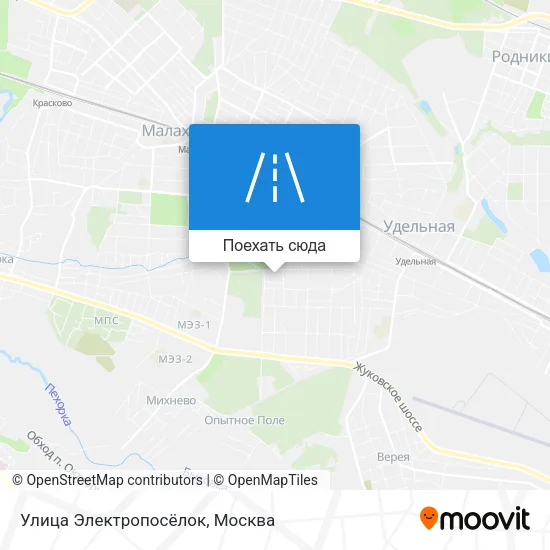 Карта Улица Электропосёлок