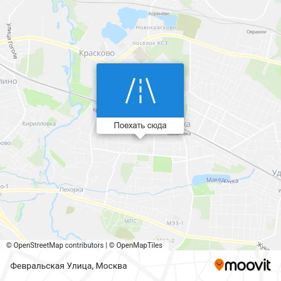 Карта Февральская Улица