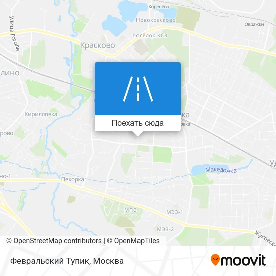 Карта Февральский Тупик