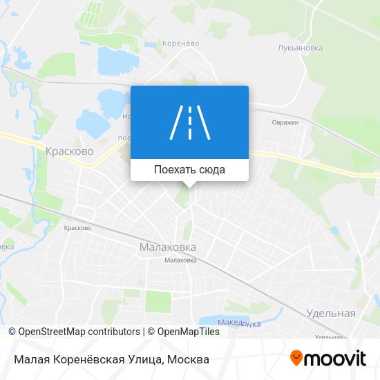 Карта Малая Коренёвская Улица