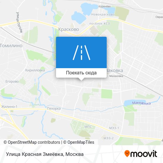 Карта Улица Красная Змеёвка