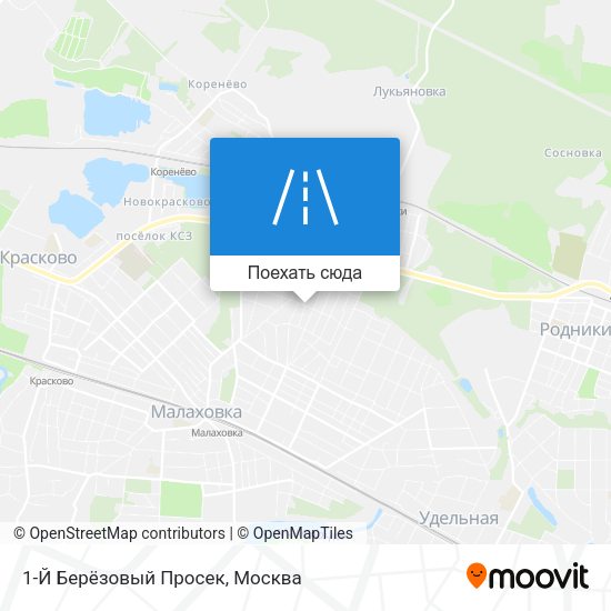Карта 1-Й Берёзовый Просек