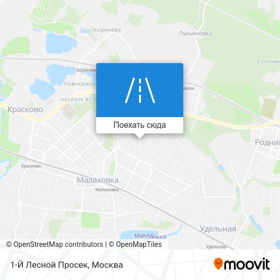 Карта 1-Й Лесной Просек