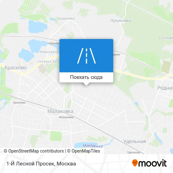 Карта 1-Й Лесной Просек
