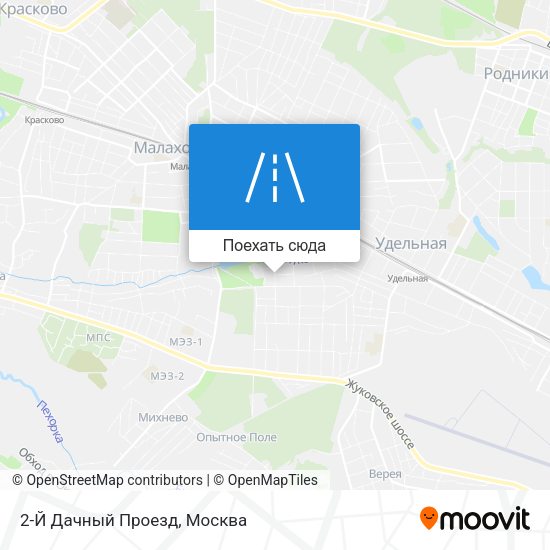 Карта 2-Й Дачный Проезд