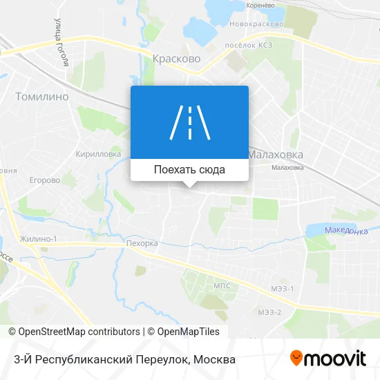 Карта 3-Й Республиканский Переулок