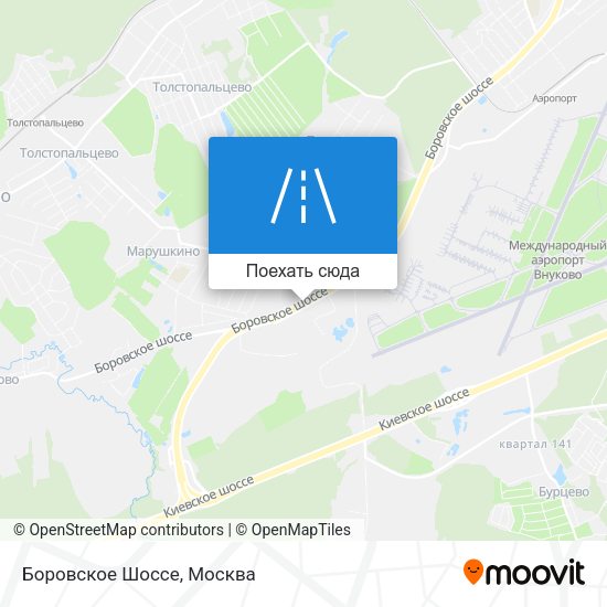 Карта Боровское Шоссе