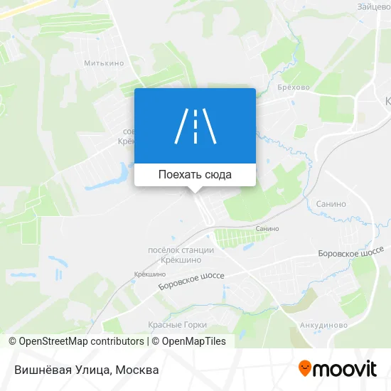 Карта Вишнёвая Улица