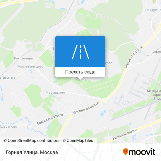 Карта Горная Улица
