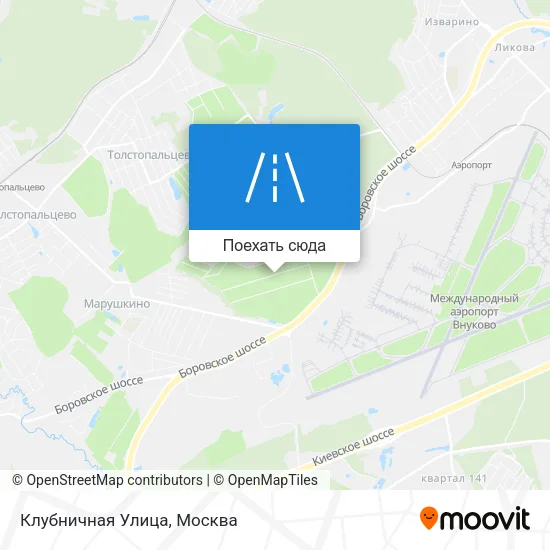 Карта Клубничная Улица