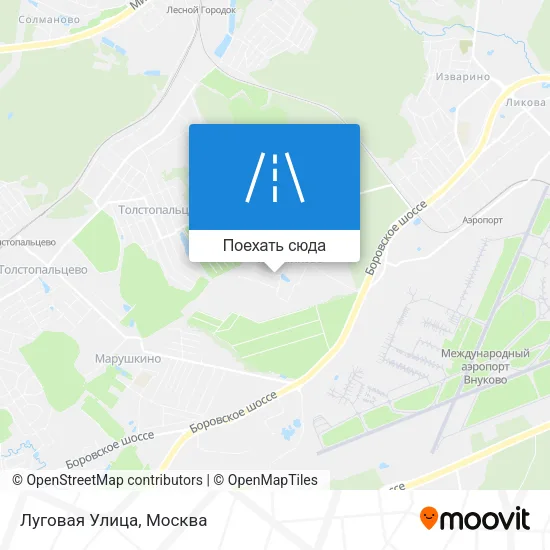 Карта Луговая Улица