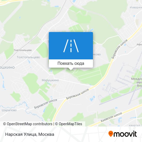 Карта Нарская Улица